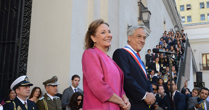 Presidente Piñera encabeza emotiva despedida en el Palacio de La Moneda