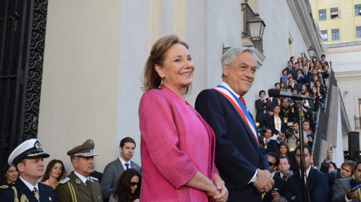 Presidente Piñera encabeza emotiva despedida en el Palacio de La Moneda